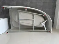 Asimetric | cadru pentru cadă, dreapta 160x100 cm