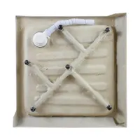 Almagro | cădiță de duș pătrată 100x100x13,5 cm, acril, cu sifon