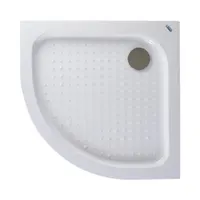 Almagro | cădiță de duș semirotundă 90x90x13,5 cm, acril, cu sifon