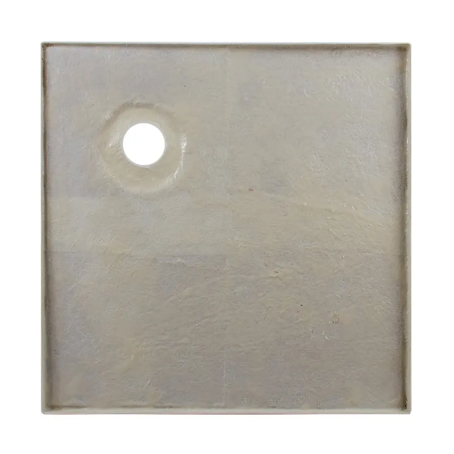 Coria | cădiță de duș pătrată 90x90x5 cm, acril, cu sifon