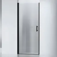 Madeira | ușă de duș batantă Black 80, 190cm, 6mm, NANO