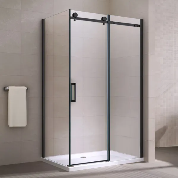 Milano | Duo Black zuhanykabin 100x100, 195cm, 8mm, NANO