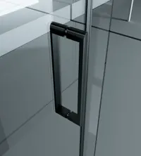 Milano | cabină de duș Duo Black 90x120, 195cm, 8mm, NANO