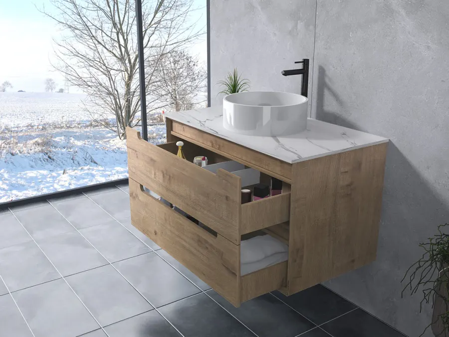 Genova | dulap de baie cu lavoar Sonoma 70 cm