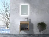 Zamora | dulap de baie Sonoma cu lavoar și oglindă cu LED