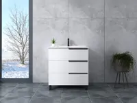 Torino | dulap de baie White cu lavoar 70cm