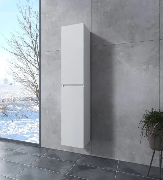 Burgundia | dulap de baie White