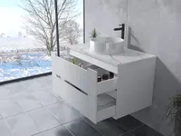 Genova | dulap de baie cu lavoar White 60 cm