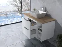 Rennes | dulap de baie cu lavoar White