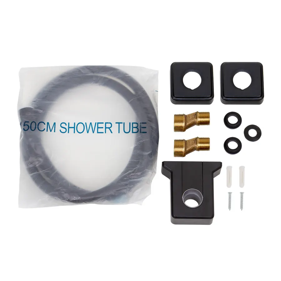 Tulle | set de duș Black, cu baterie cu termostat