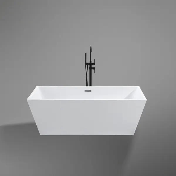 CUBE | cadă de baie freestanding, albă, 170x75x58 cm