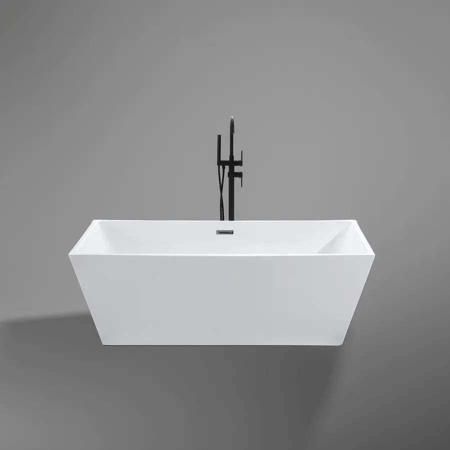 CUBE | cadă de baie freestanding, albă, 170x75x58 cm