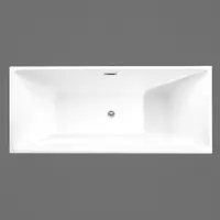 CUBE | cadă de baie freestanding, albă, 170x75x58 cm