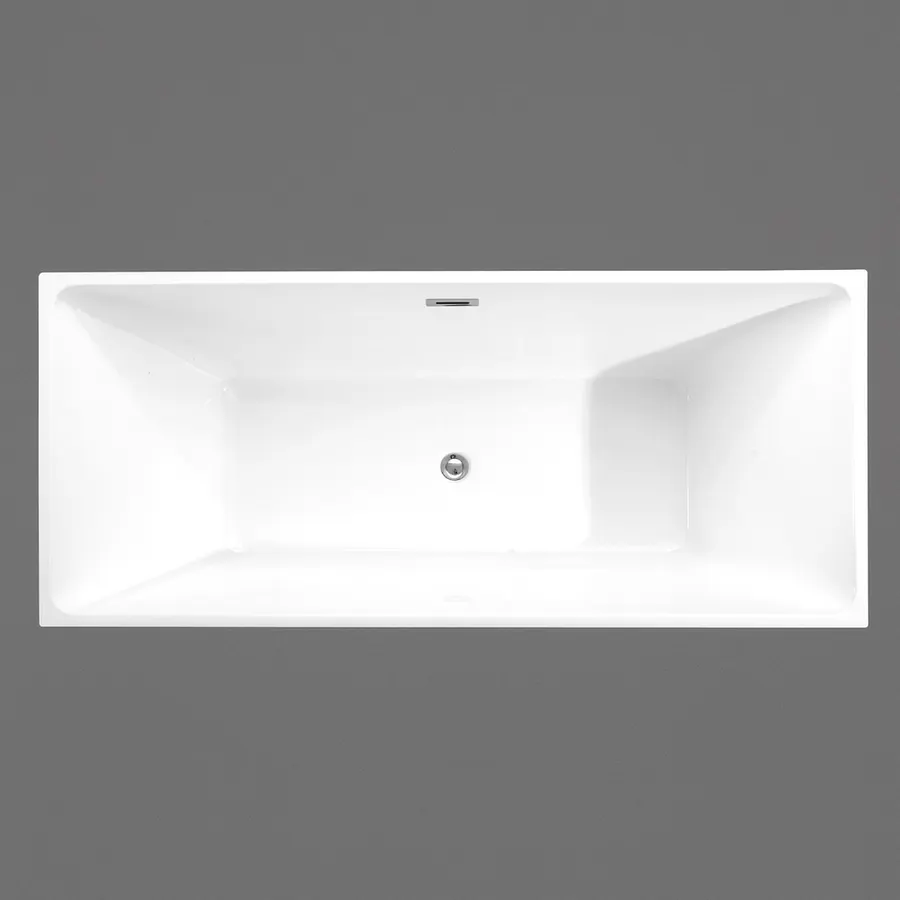CUBE | cadă de baie freestanding, albă, 170x75x58 cm
