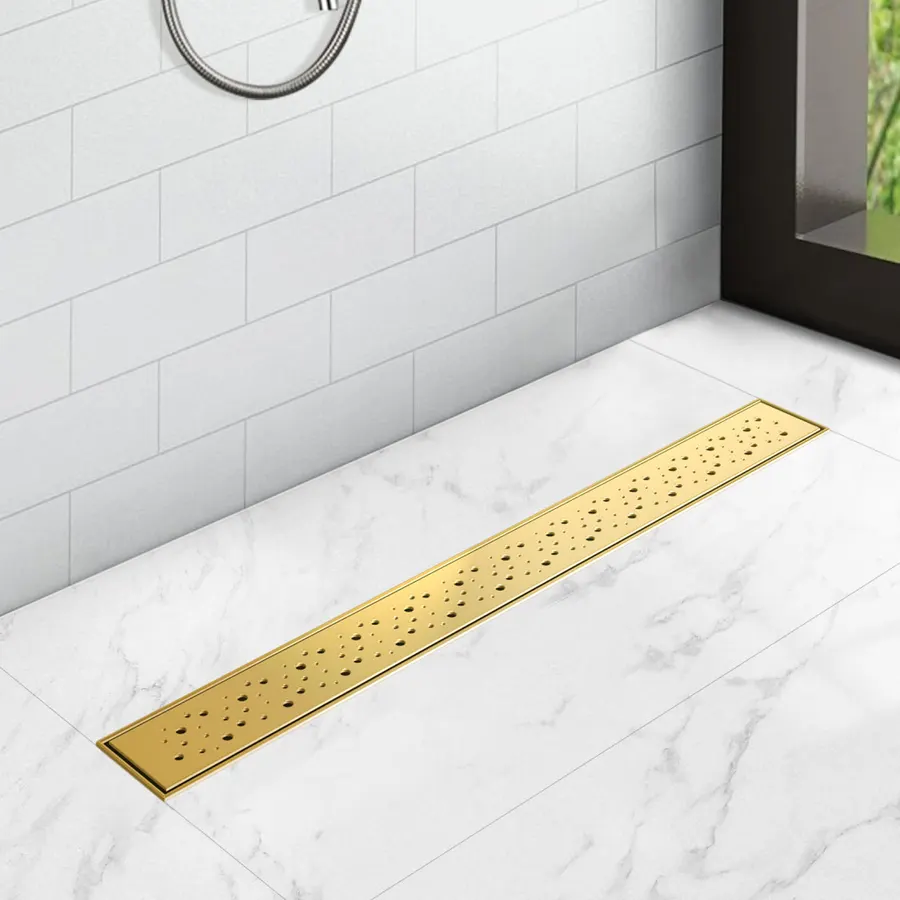 Lotaringia | rigolă de duș Gold, 70 cm