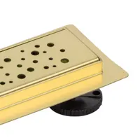 Lotaringia | rigolă de duș Gold, 70 cm