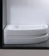 Asimetric | panou frontal pentru cadă, stânga 160 cm