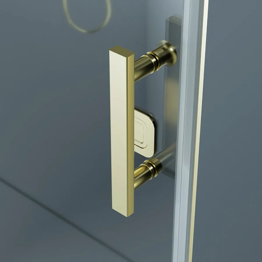 Madeira | ușă de duș batantă Gold 80, 190cm, 6mm, NANO