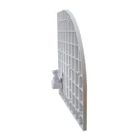 Cagliari | cădiță de duș semirotundă White 90x90x2,6 cm, SMC, cu sifon