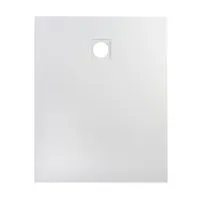 Cagliari | cădiță de duș dreptunghiulară White 80x100x2,6 cm, SMC, cu sifon