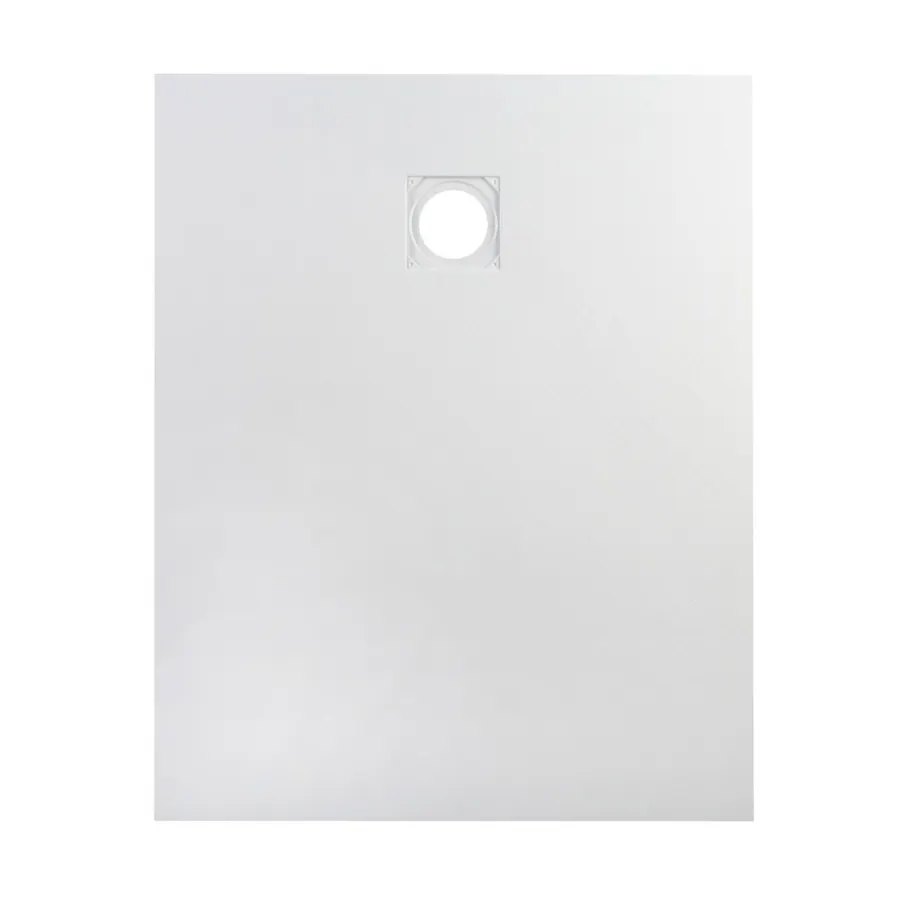 Cagliari | cădiță de duș dreptunghiulară White 80x120x2,6 cm, SMC, cu sifon