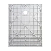 Cagliari | cădiță de duș dreptunghiulară White 80x120x2,6 cm, SMC, cu sifon