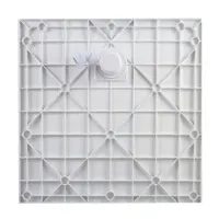 Cagliari | cădiță de duș pătrată White, din SMC, 80x80x2,6 cm, cu sifon