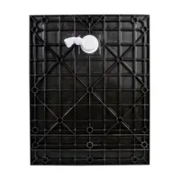 Cagliari | cădiță de duș dreptunghiulară Black 90x120x2,6 cm, SMC, cu sifon