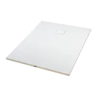 Cagliari | cădiță de duș dreptunghiulară White, din SMC, 90x120x2,6 cm, cu sifon