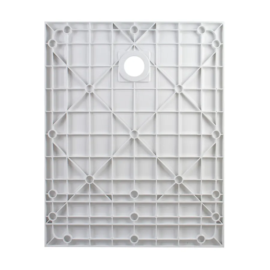 Cagliari | cădiță de duș dreptunghiulară White, din SMC, 90x120x2,6 cm, cu sifon