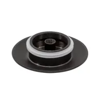Oțel | set capace preaplin și scurgere pentru cadă freestanding, black
