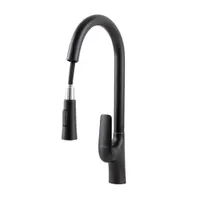 Ibiza | baterie pentru bucătărie cu duș extractibil Black