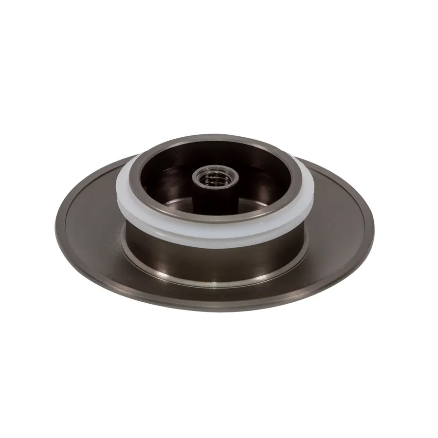 Oțel | set capace preaplin și scurgere pentru cadă freestanding, gun gray