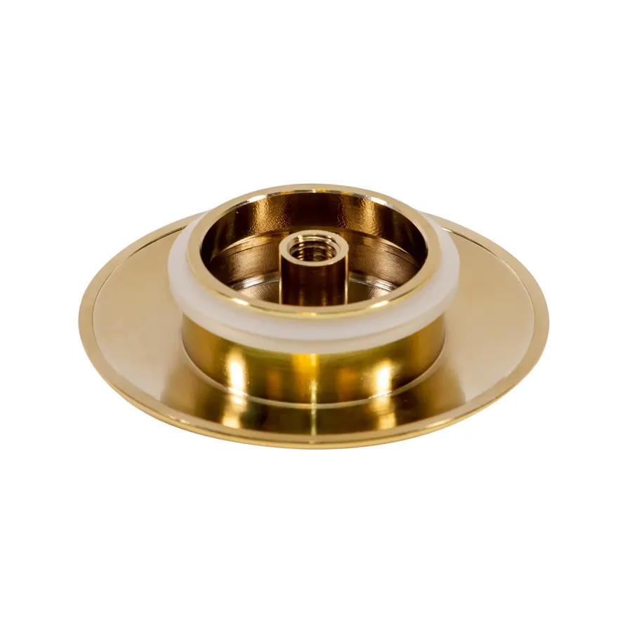 Oțel | set capace preaplin și scurgere pentru cadă freestanding, gold
