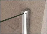 Triad | paravan de cadă 6mm, 120x140, din 3 părți, pliabil, fără tratament nano