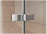 Triad | paravan de cadă 6mm, 120x140, din 3 părți, pliabil, fără tratament nano