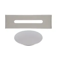 Oțel | set capace pentru preaplin și scurgere, pentru cadă freestanding, silver