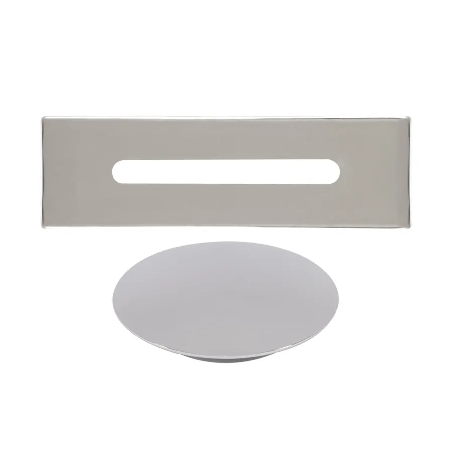 Oțel | set capace pentru preaplin și scurgere, pentru cadă freestanding, silver