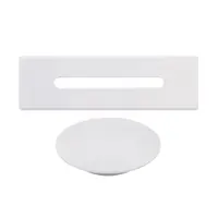 Oțel | set capace pentru preaplin și scurgere, pentru cadă freestanding, white
