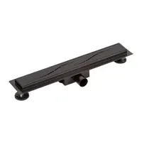 Burela | rigolă de duș negru mat, 60 cm