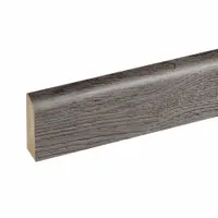 W-STEP | plintă pentru parchet laminat, model stejar alb, 2400x60x15 mm