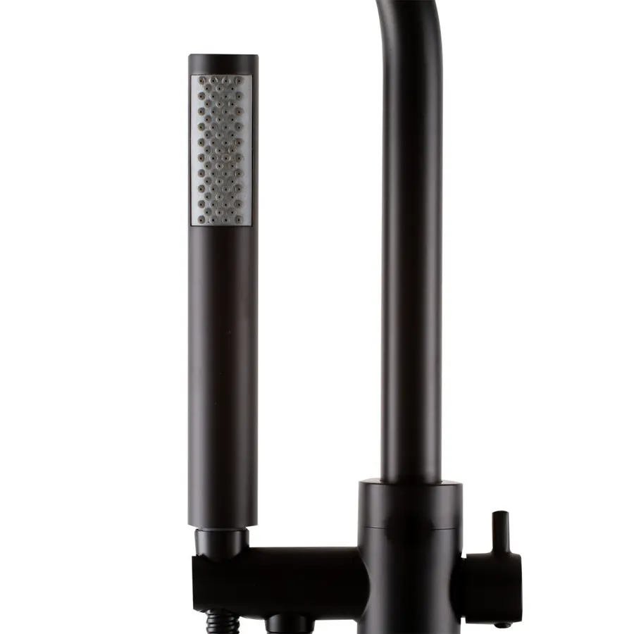 Korfu | baterie freestanding pentru cadă Black