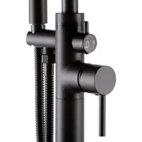 Korfu | baterie freestanding pentru cadă Black