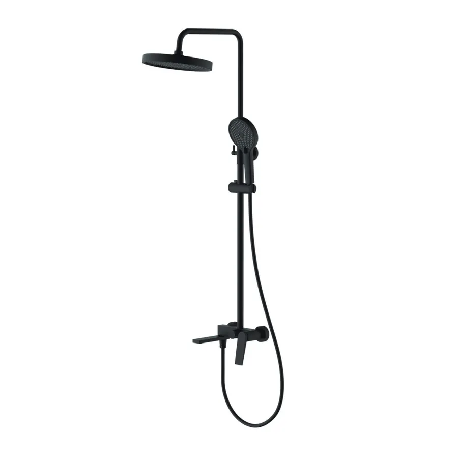 Maya | set de duș Eco Black, cu suport gel de duș