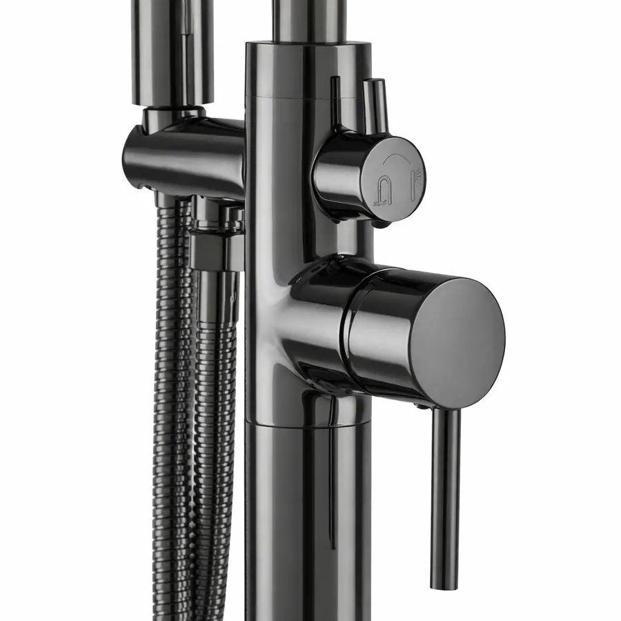Korfu | baterie freestanding pentru cadă Gun Grey