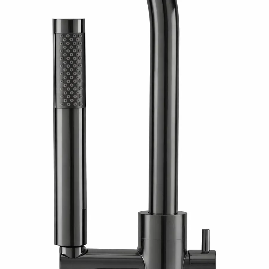 Korfu | baterie freestanding pentru cadă Gun Grey