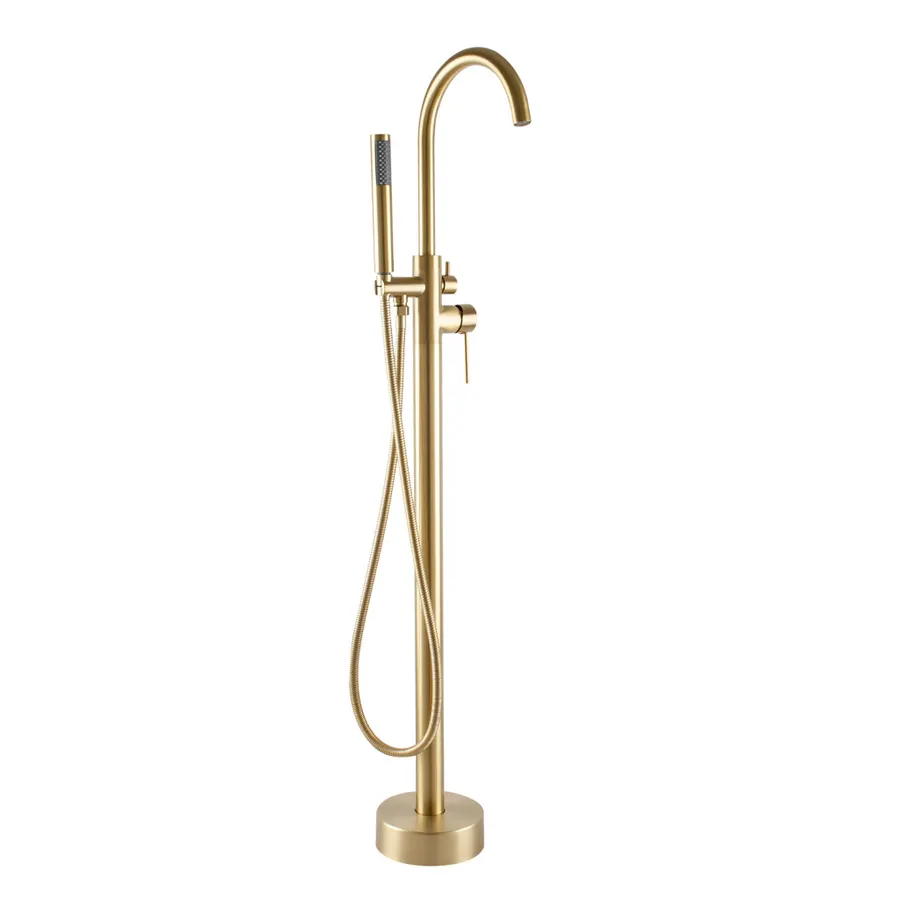 Korfu | baterie freestanding pentru cadă Rose Gold