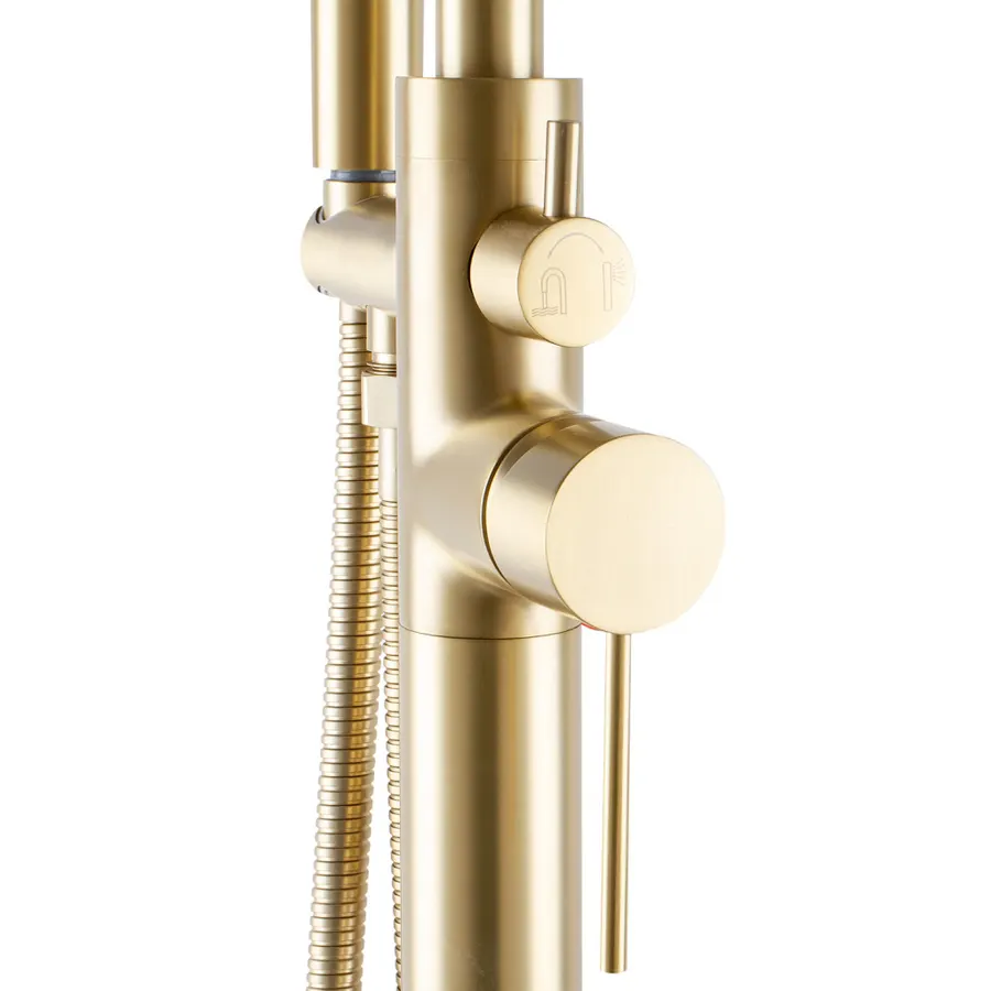 Korfu | baterie freestanding pentru cadă Rose Gold