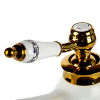 Izmir | baterie înaltă retro pentru lavoar White & Gold