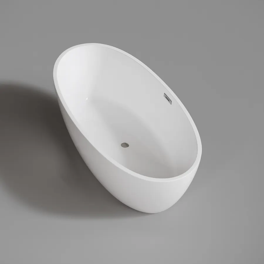 OVAL | cadă de baie freestanding, albă, 170x80x58 cm